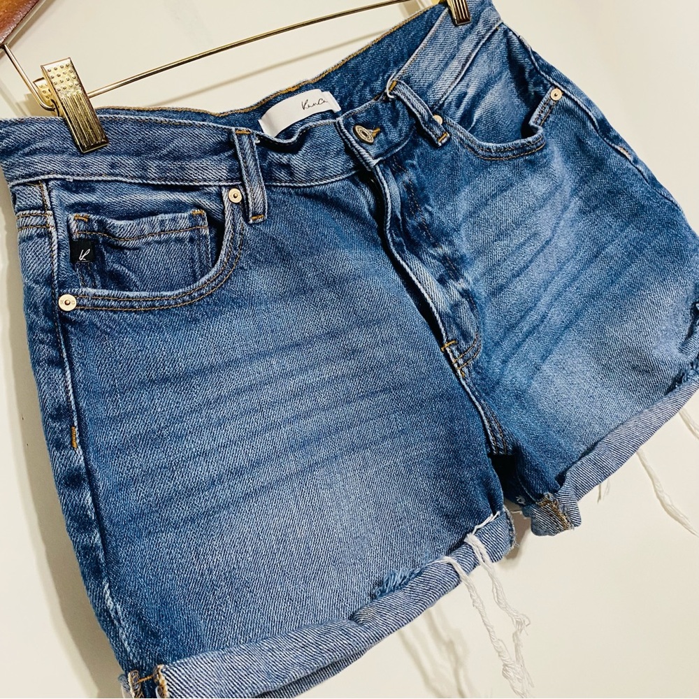 Kancan Womens Light Blue Washed Jean Shorts Size 29 - Picture 2 of 8